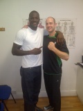 Sheffield Boxing Physio and Deontay Wilder